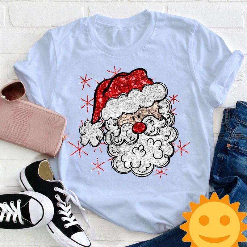 Cute Hands Christmas Tree Teacher Vintage T-Shirt, Santa Claus Shirt, Cute Christmas Gift, Christmas Tree Shirt