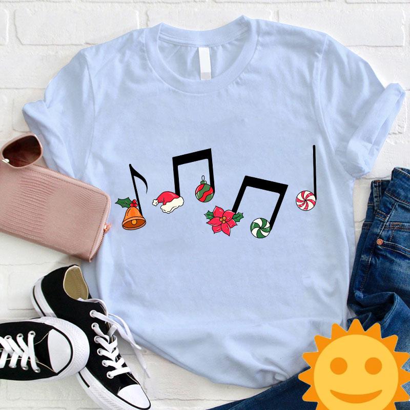 Christmas Music Has Been Played Teacher Vintage T-Shirt, Cute Christmas Gift, Santa Claus Shirt, Music Note Shirt, Music Teacher Gift