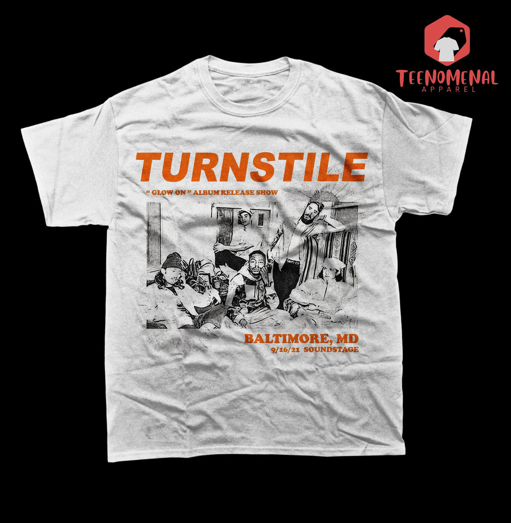 Turnstile Unisex T-Shirt - Rock Music Band Merch - Glow On Album Tee - Gift for Rock Music Fans - Nonstop Feeling