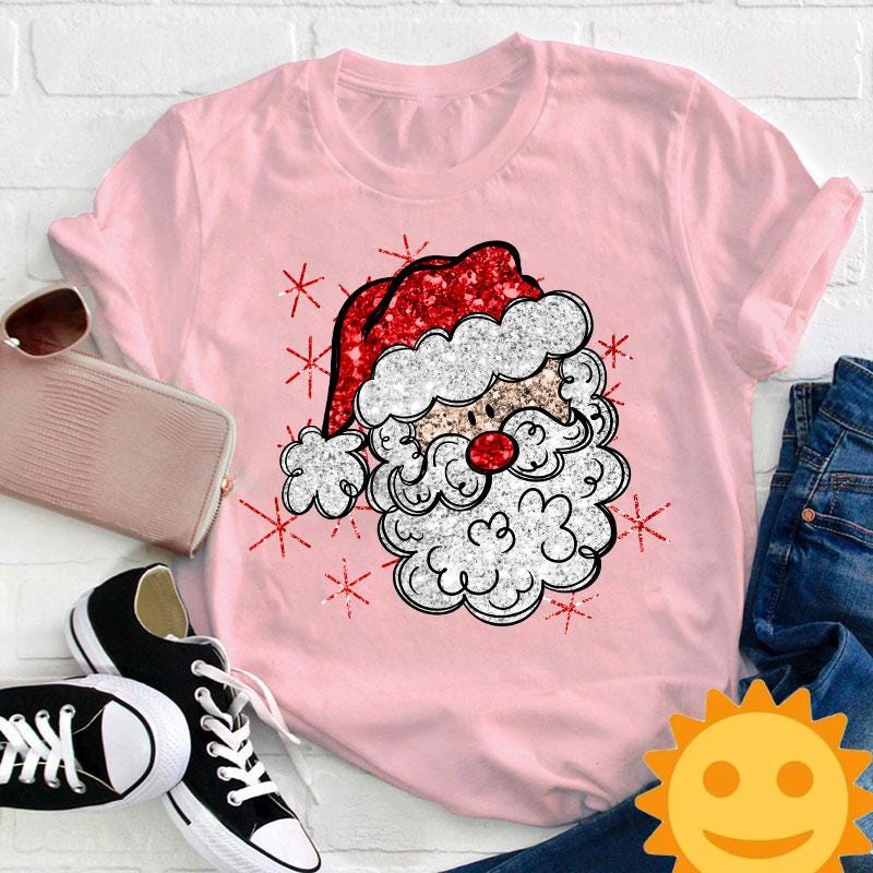 Cute Hands Christmas Tree Teacher Vintage T-Shirt, Santa Claus Shirt, Cute Christmas Gift, Christmas Tree Shirt