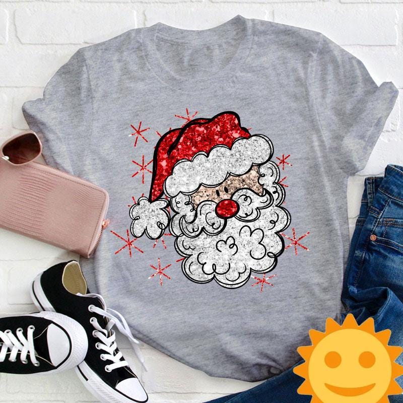 Cute Hands Christmas Tree Teacher Vintage T-Shirt, Santa Claus Shirt, Cute Christmas Gift, Christmas Tree Shirt