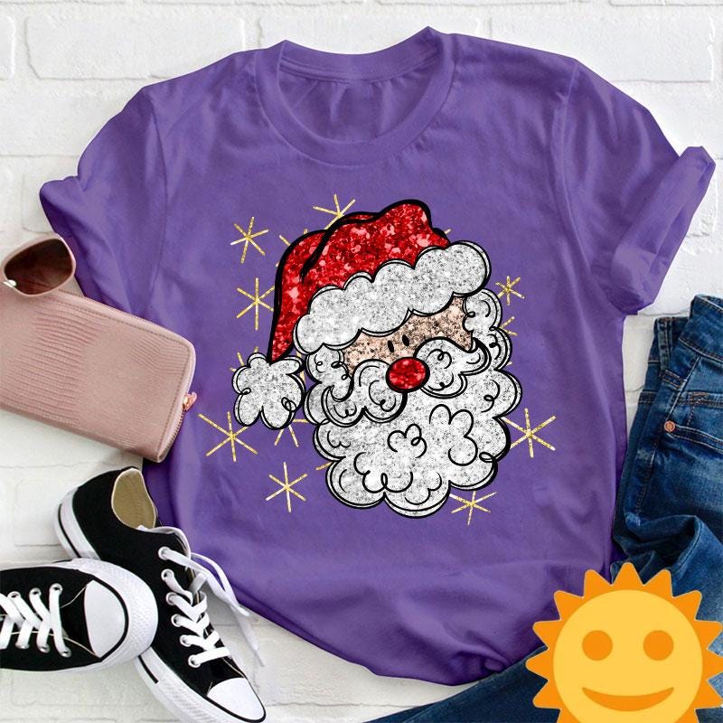 Cute Hands Christmas Tree Teacher Vintage T-Shirt, Santa Claus Shirt, Cute Christmas Gift, Christmas Tree Shirt