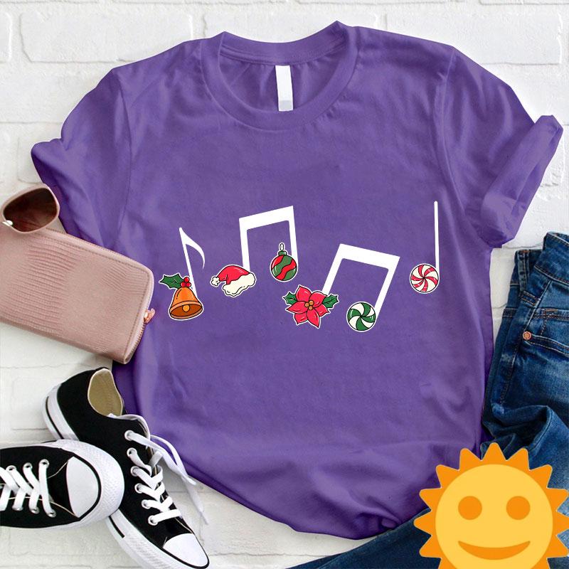 Christmas Music Has Been Played Teacher Vintage T-Shirt, Cute Christmas Gift, Santa Claus Shirt, Music Note Shirt, Music Teacher Gift