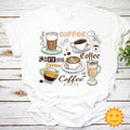 Coffee Lovers Vintage T-Shirt, Cute Coffee Gift, Coffee Shirt, Matcha Shirt, Latte Shirt, Mocha Shirt