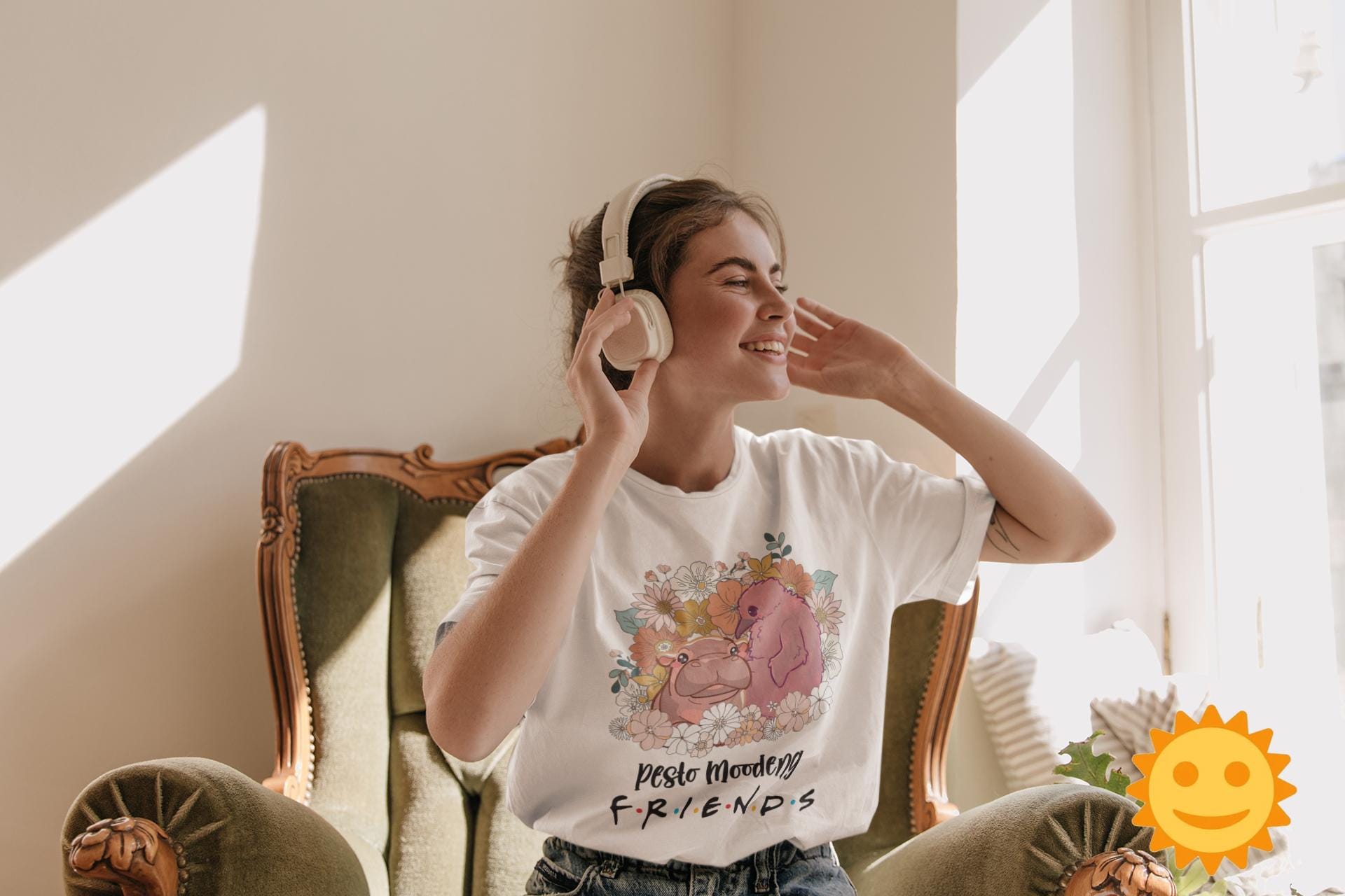 Pesto Vs Moo Deng Vintage T-Shirt, Best Friends Shirt, Moo Deng Shirt, Cute Pesto Shirt