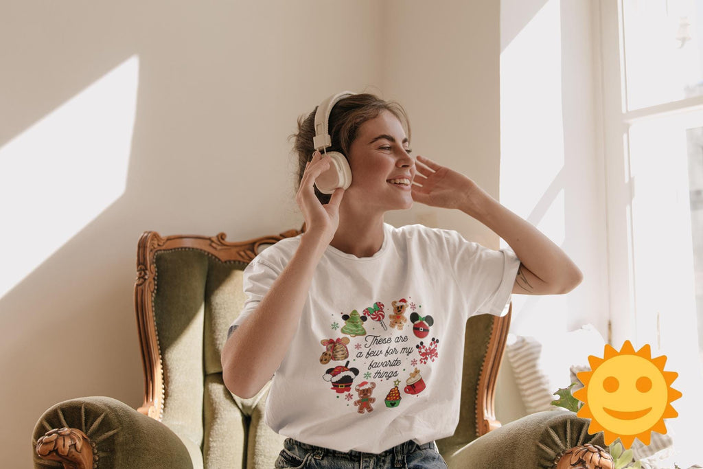 These Are A Few Of My Favorite Things Christmas Vintage T-Shirt, Christmas Shirt, Cute Christmas Gift Tee, Christmas Cake Shirt