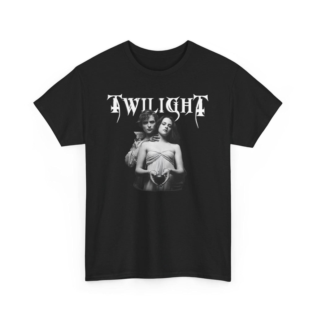 Twilight Metal Style Unisex Tee, Bella and Edward Graphic Shirt, Goth Tee, Vampire Couple Shirt, Alternative Rock Band Tee, Pop Culture Tee