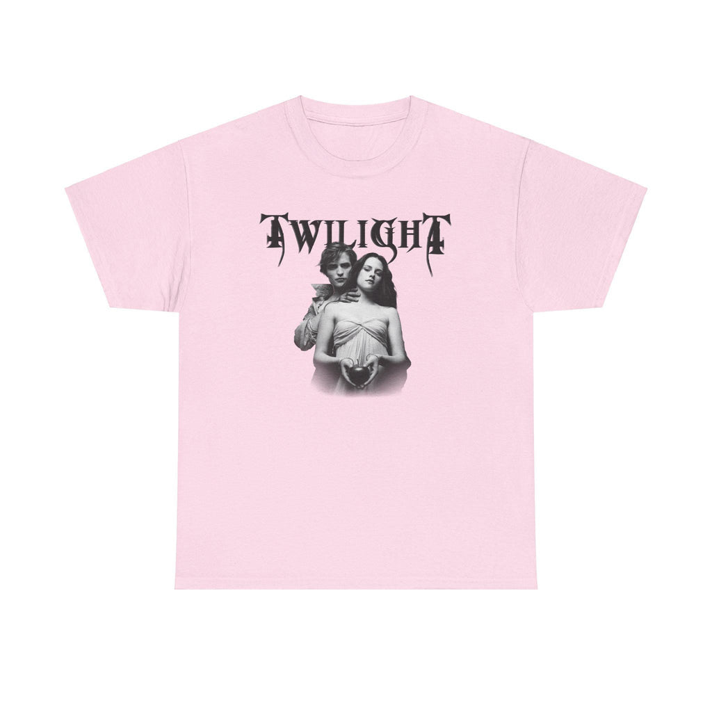 Twilight Metal Style Unisex Tee, Bella and Edward Graphic Shirt, Goth Tee, Vampire Couple Shirt, Alternative Rock Band Tee, Pop Culture Tee