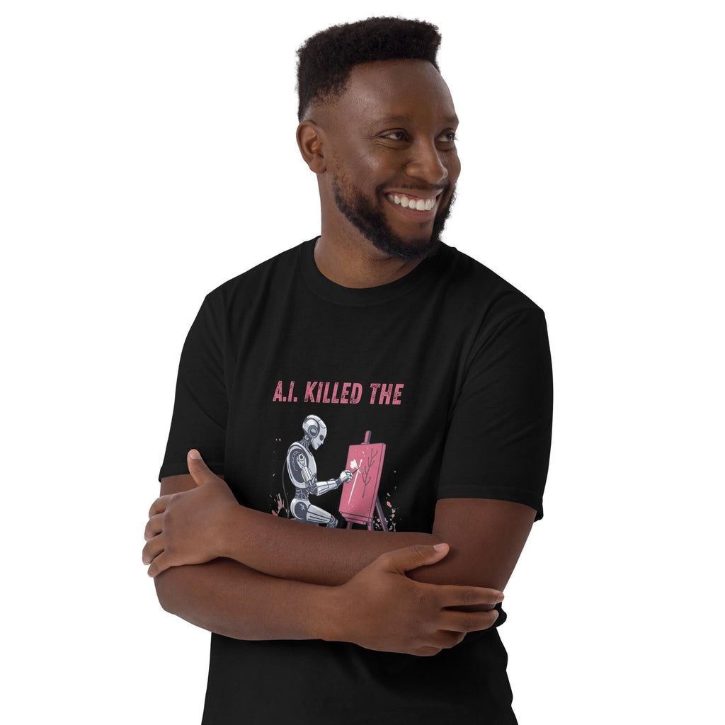 A.I. Killed the Artist Soft Style Shirt, Funny A.I. Shirt, Artist Graphic Tee, Technology Humor Shirt, A.I. Graphic Tee
