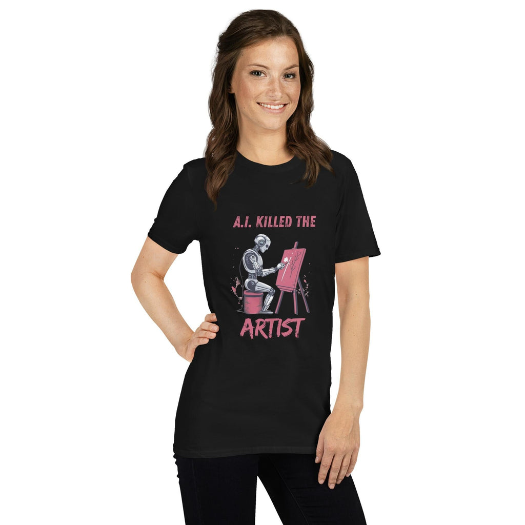 A.I. Killed the Artist Soft Style Shirt, Funny A.I. Shirt, Artist Graphic Tee, Technology Humor Shirt, A.I. Graphic Tee