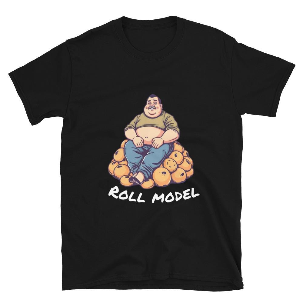 Roll Model Soft Style T-Shirt, Funny Skateboarding Tee, Skater Graphic Shirt, Skateboarder Gift