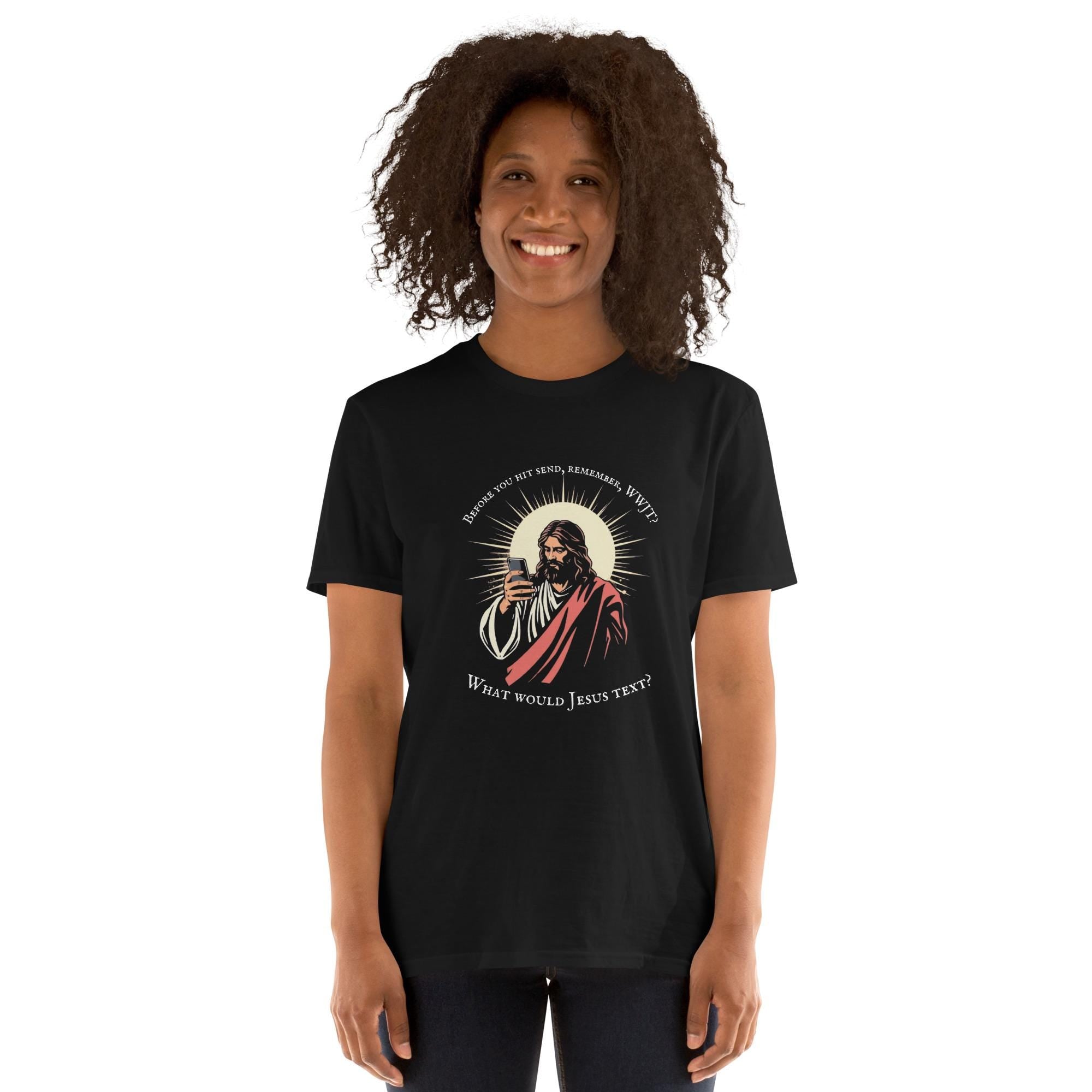 WWJD? Jesus Soft Style Shirt, Christian Graphic Tee, Inspirational Shirt, Religious T-Shirt, Faith Shirt, Jesus Tee, Biblical Shirt