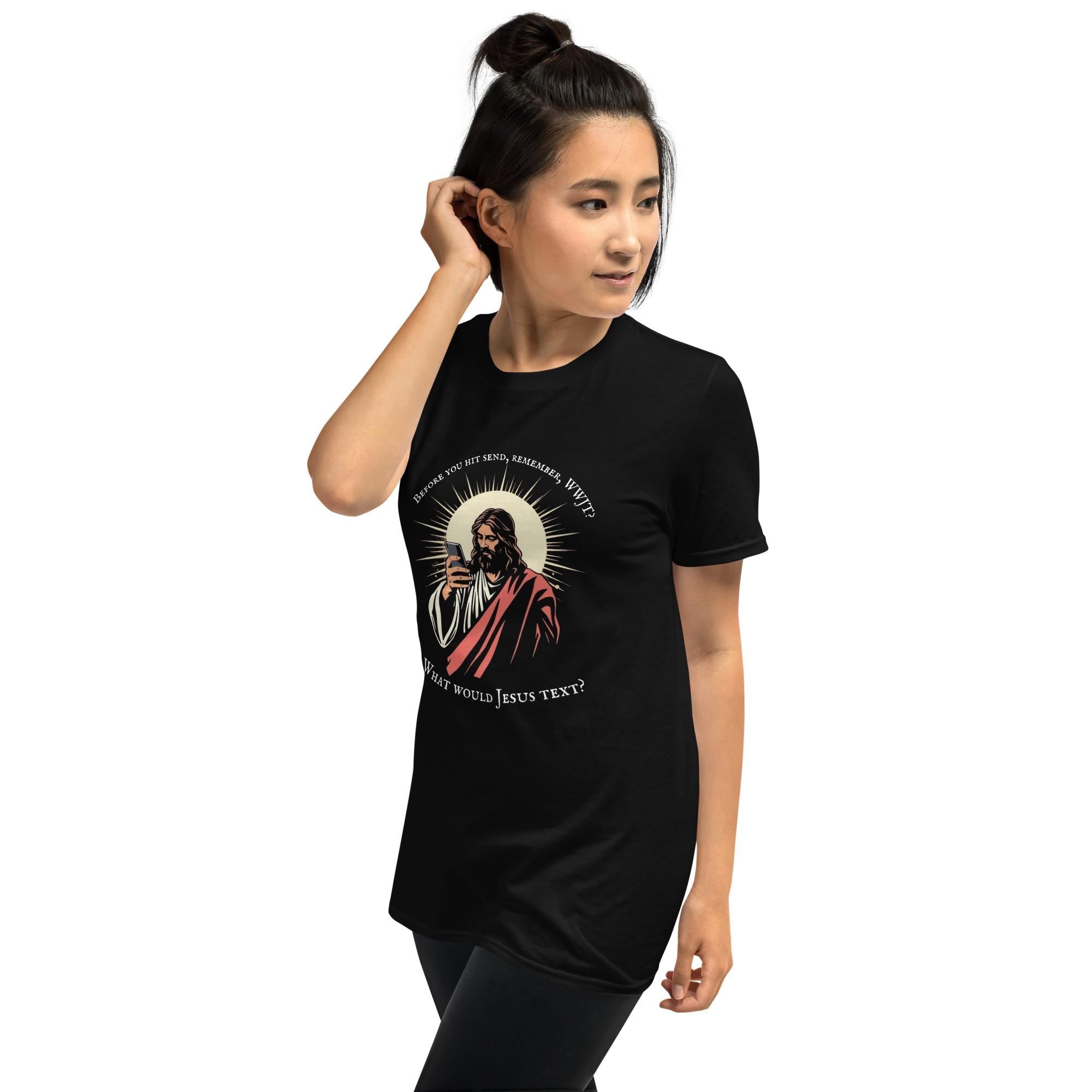 WWJD? Jesus Soft Style Shirt, Christian Graphic Tee, Inspirational Shirt, Religious T-Shirt, Faith Shirt, Jesus Tee, Biblical Shirt