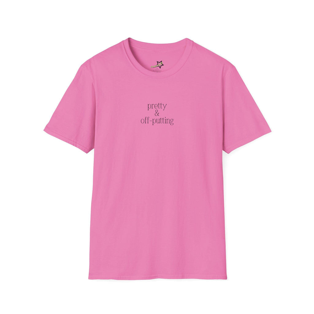 Pretty & Off-Putting C*nty Softstyle T-Shirt, Casual Wear, Gift for Friends, Funny Statement Tee, Everyday Humor Apparel, Quirky Style