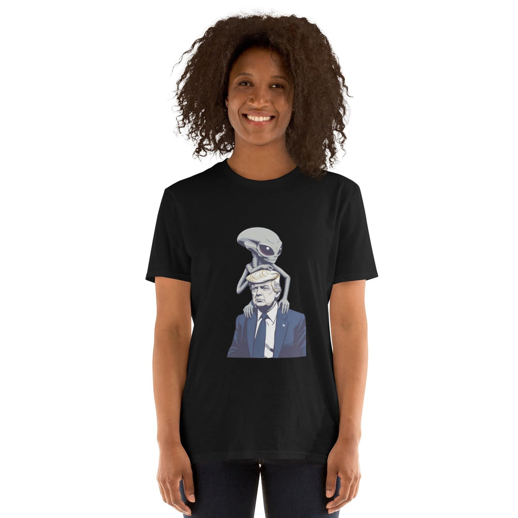 Trump Alien UFO Soft Style T-Shirt, Funny Trump Shirt, Alien Graphic Tee, UFO Graphic Shirt, Political Humor Tee