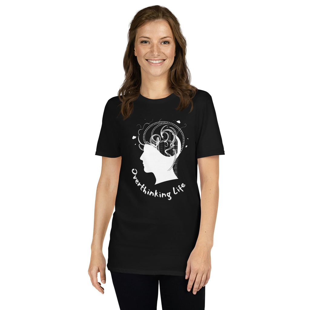 Overthinking Life Soft Style T-Shirt, Funny Overthinking Shirt, Life Struggles Tee, Humorous Graphic Tee, Stress Relief Shirt