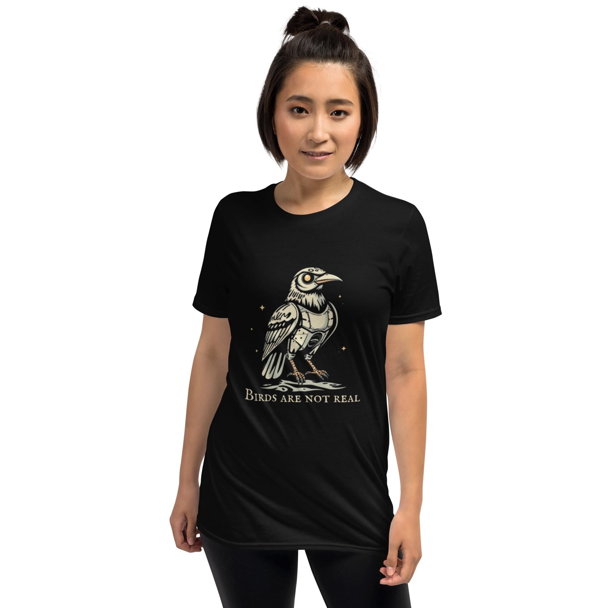 Birds Aren't Real Soft Style T-Shirt, Funny Birds Conspiracy Tee, Graphic Bird Shirt, Hilarious Birds Shirt, Birds Aren't Real Shirt