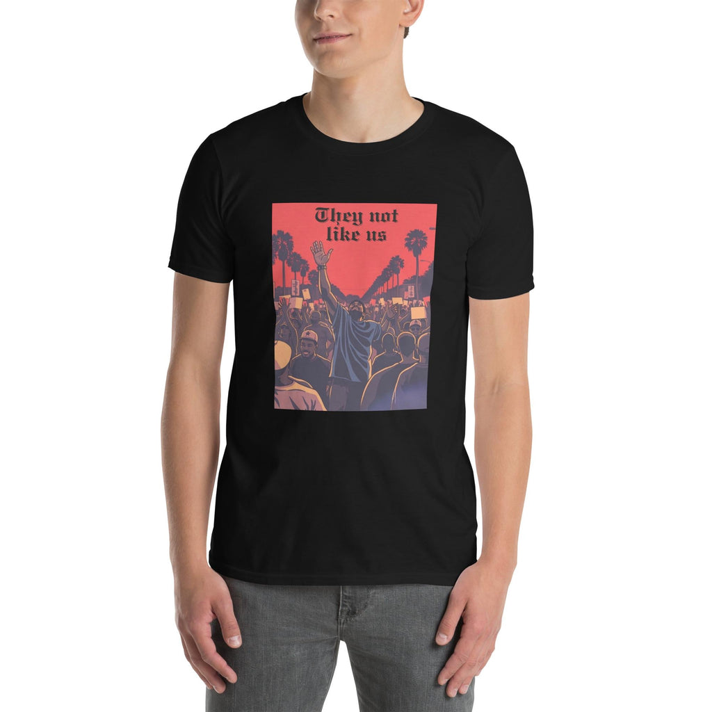 They Not Like Us Soft Style T-Shirt, Funny Statement Tee, Unique Graphic Shirt, Theyâ€™re Different Shirt, Cool Quote T-Shirt