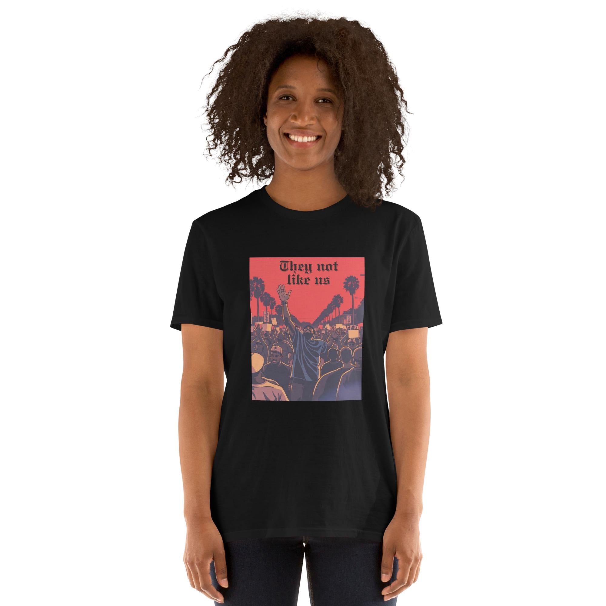They Not Like Us Soft Style T-Shirt, Funny Statement Tee, Unique Graphic Shirt, Theyâ€™re Different Shirt, Cool Quote T-Shirt