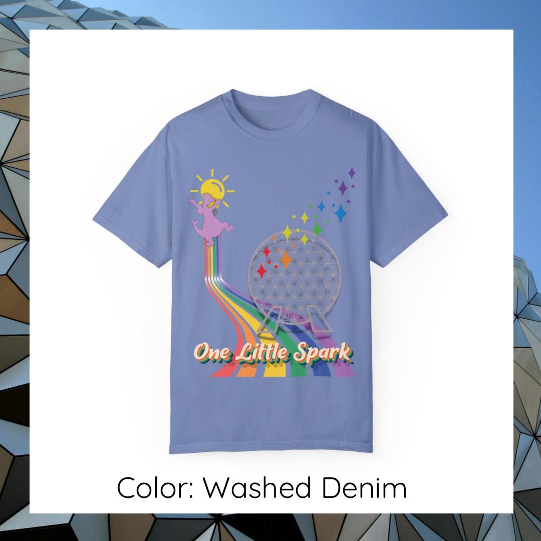 Epcot Figment T-Shirt, One Little Spark Shirt, Figment Festival T-Shirt, Comfort Colors Men | Women Unisex Tee Sizes S-4XL