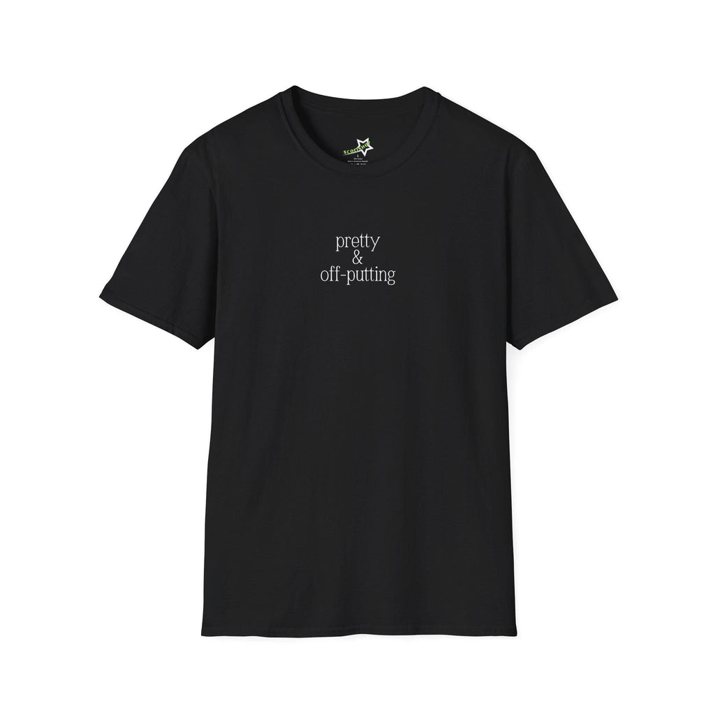 Pretty & Off-Putting C*nty Softstyle T-Shirt, Casual Wear, Gift for Friends, Funny Statement Tee, Everyday Humor Apparel, Quirky Style