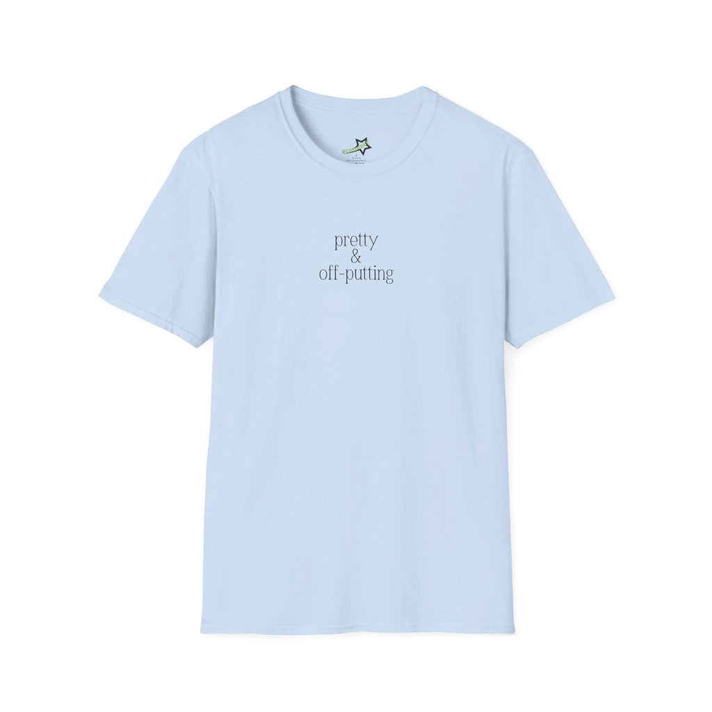 Pretty & Off-Putting C*nty Softstyle T-Shirt, Casual Wear, Gift for Friends, Funny Statement Tee, Everyday Humor Apparel, Quirky Style
