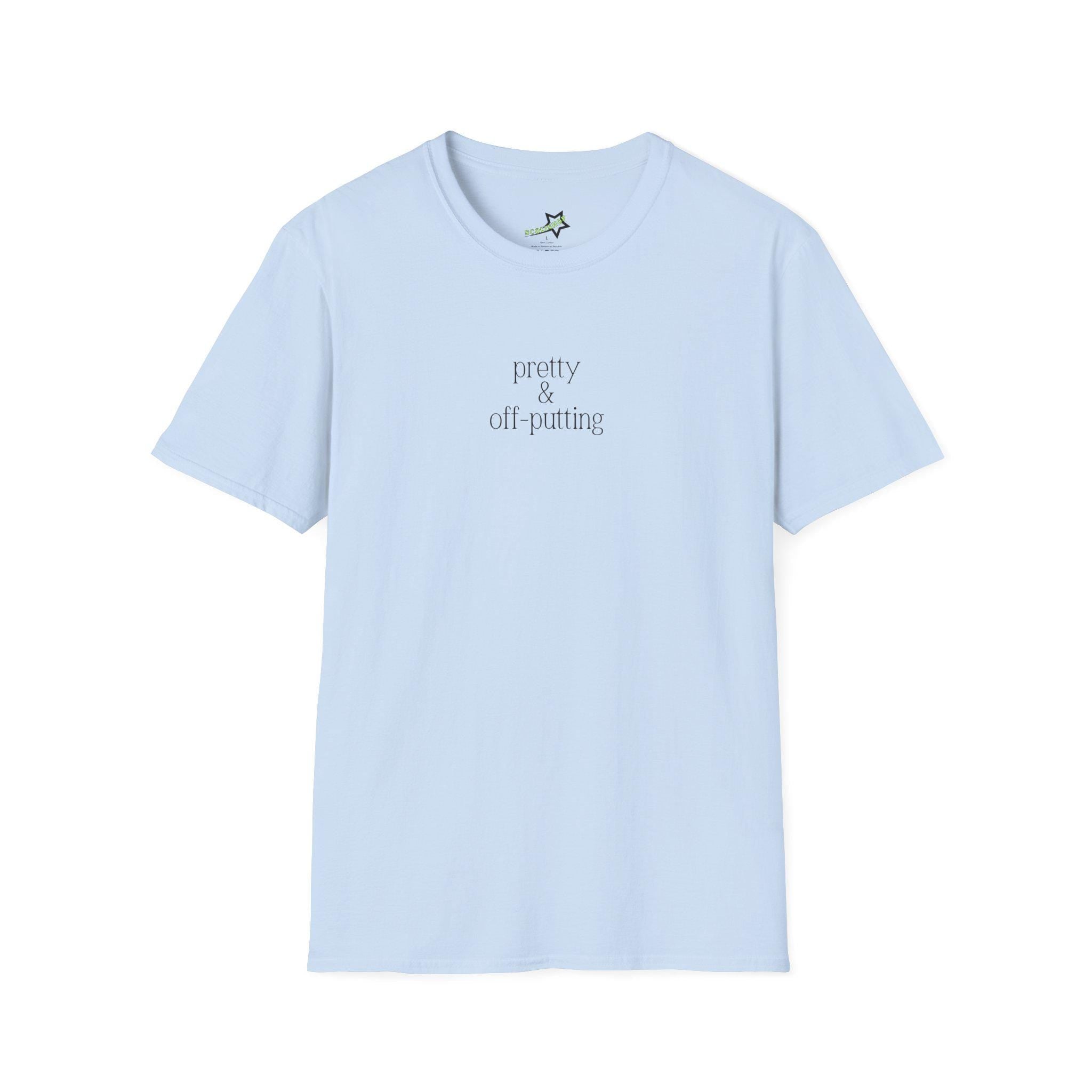 Pretty & Off-Putting C*nty Softstyle T-Shirt, Casual Wear, Gift for Friends, Funny Statement Tee, Everyday Humor Apparel, Quirky Style