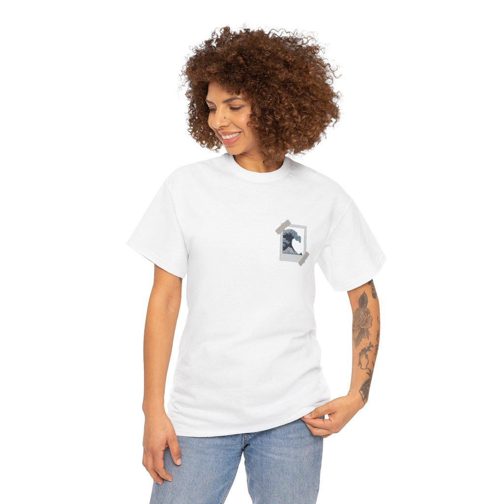 Timeless Elegance: The Great Wave off Kanagawa Tee â€“ Hokusai's Iconic Art in Minimalist Black-and-White for Everyday Style