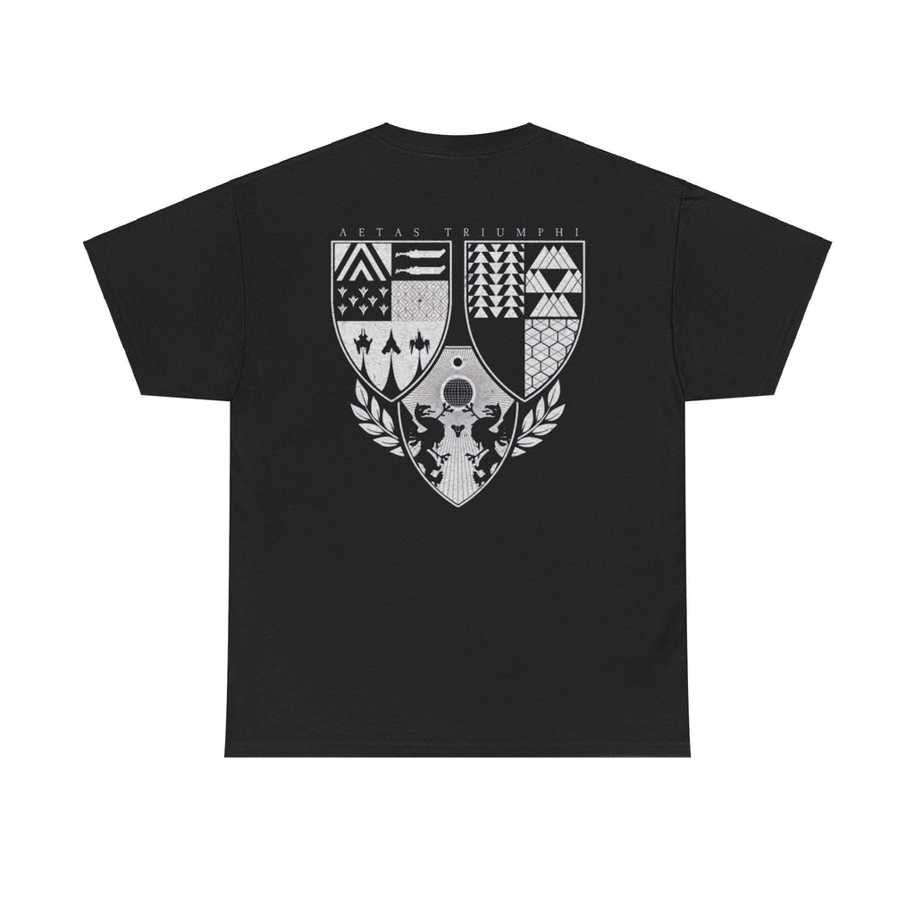 Rise as a Guardian with This Destiny-Inspired Tee â€“ Featuring The Traveler Design and Aetas Triumphi Crest, A Tribute to Triumphs!