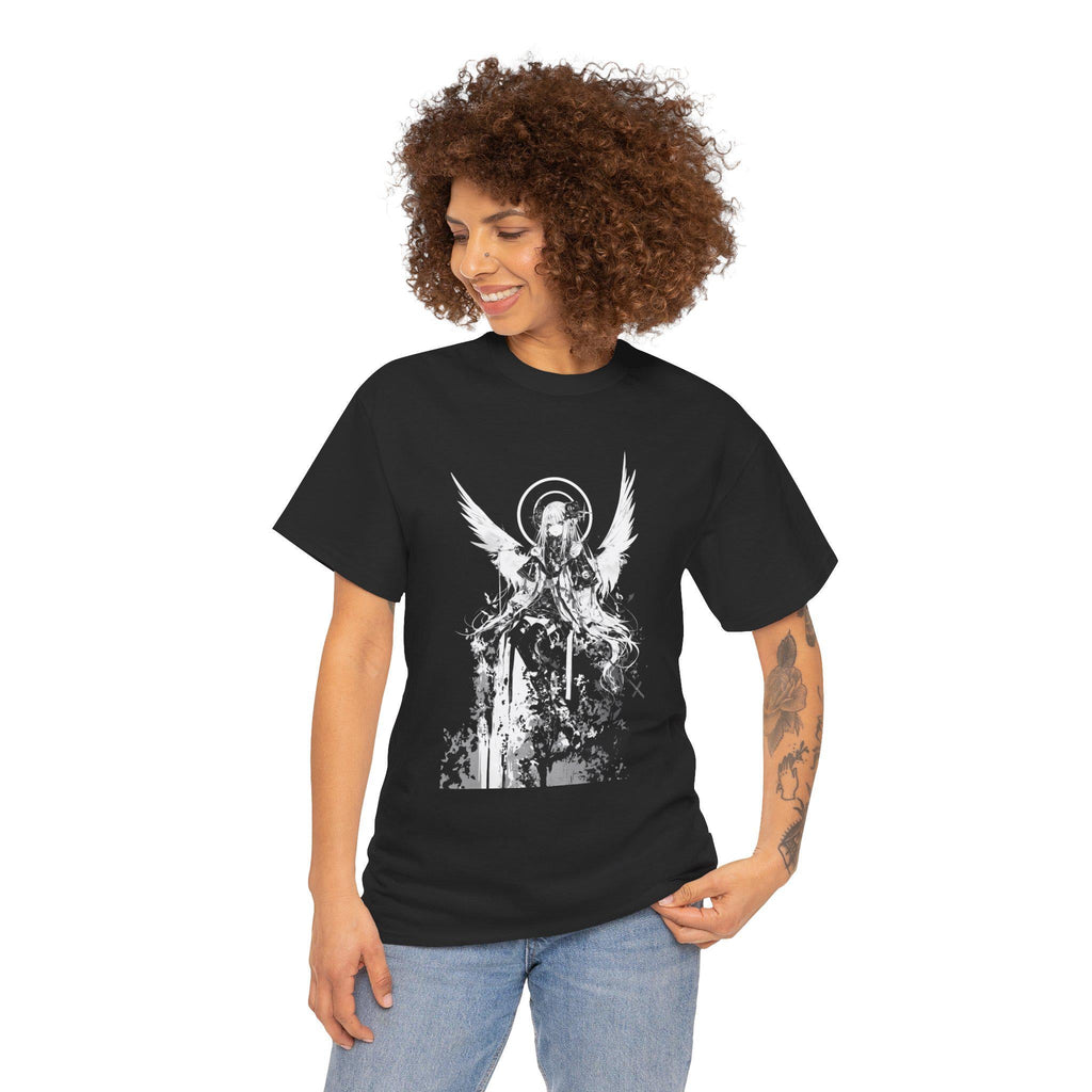 Chrome Angel Anime Shirt | Death Metal Tshirt | Unisex Tees | Streetwear Clothing | Graphic Tee | Black and White Tee | Anime | Japanese Art