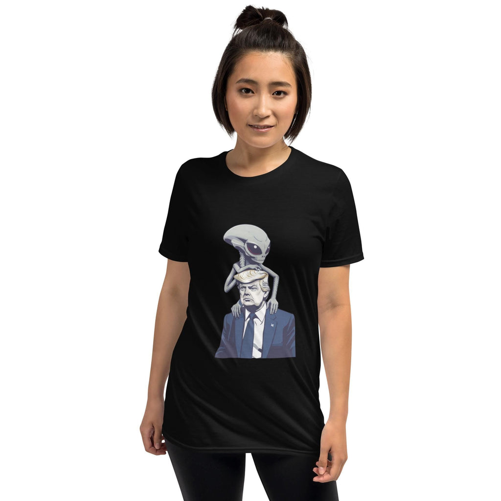 Trump Alien UFO Soft Style T-Shirt, Funny Trump Shirt, Alien Graphic Tee, UFO Graphic Shirt, Political Humor Tee