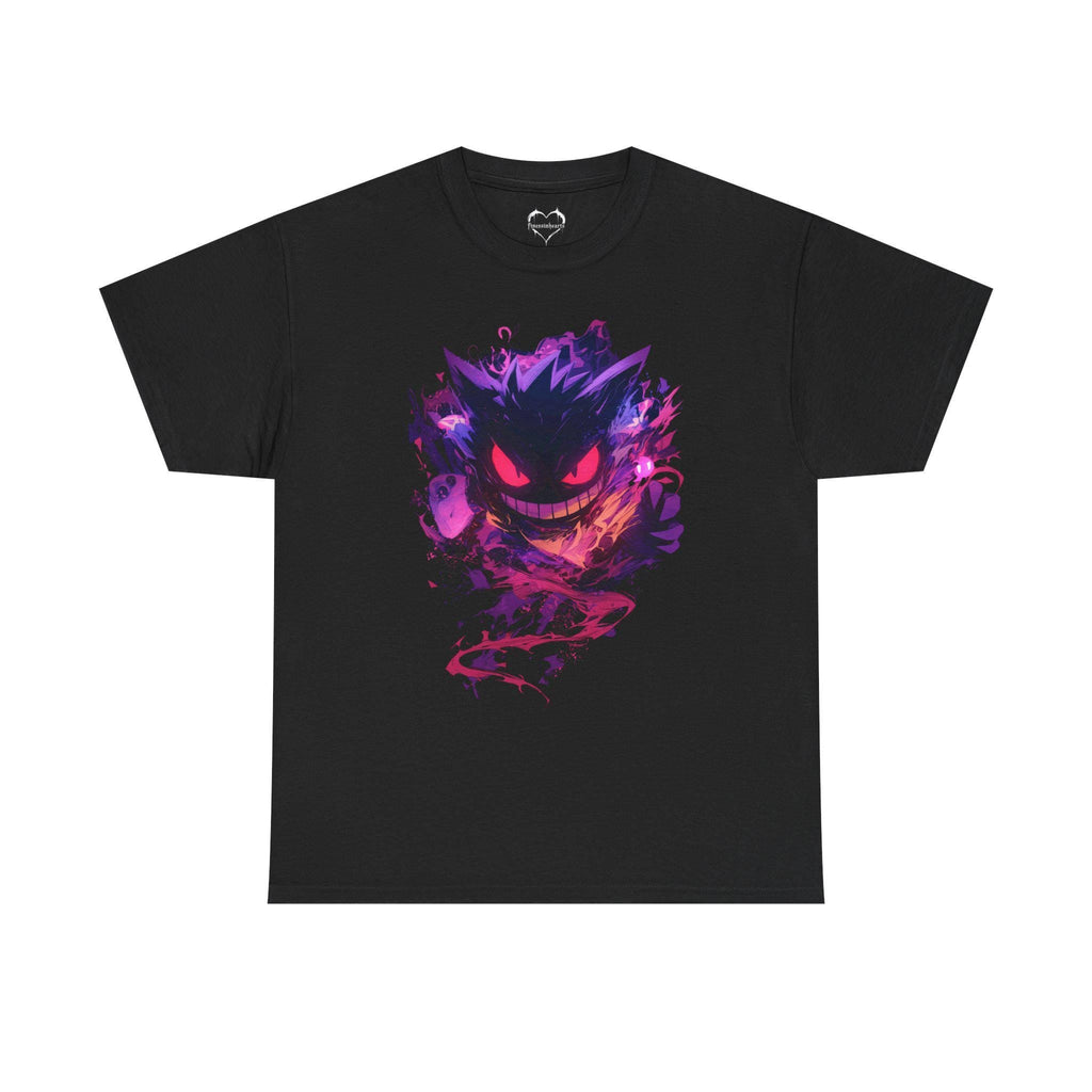 Spooky Gengar Shirt | Anime Graphic Tee | Unisex Tee | Streetwear Clothing | Japanese Art | Neon Graphic Art | Video Game Tees | Anime Shirt