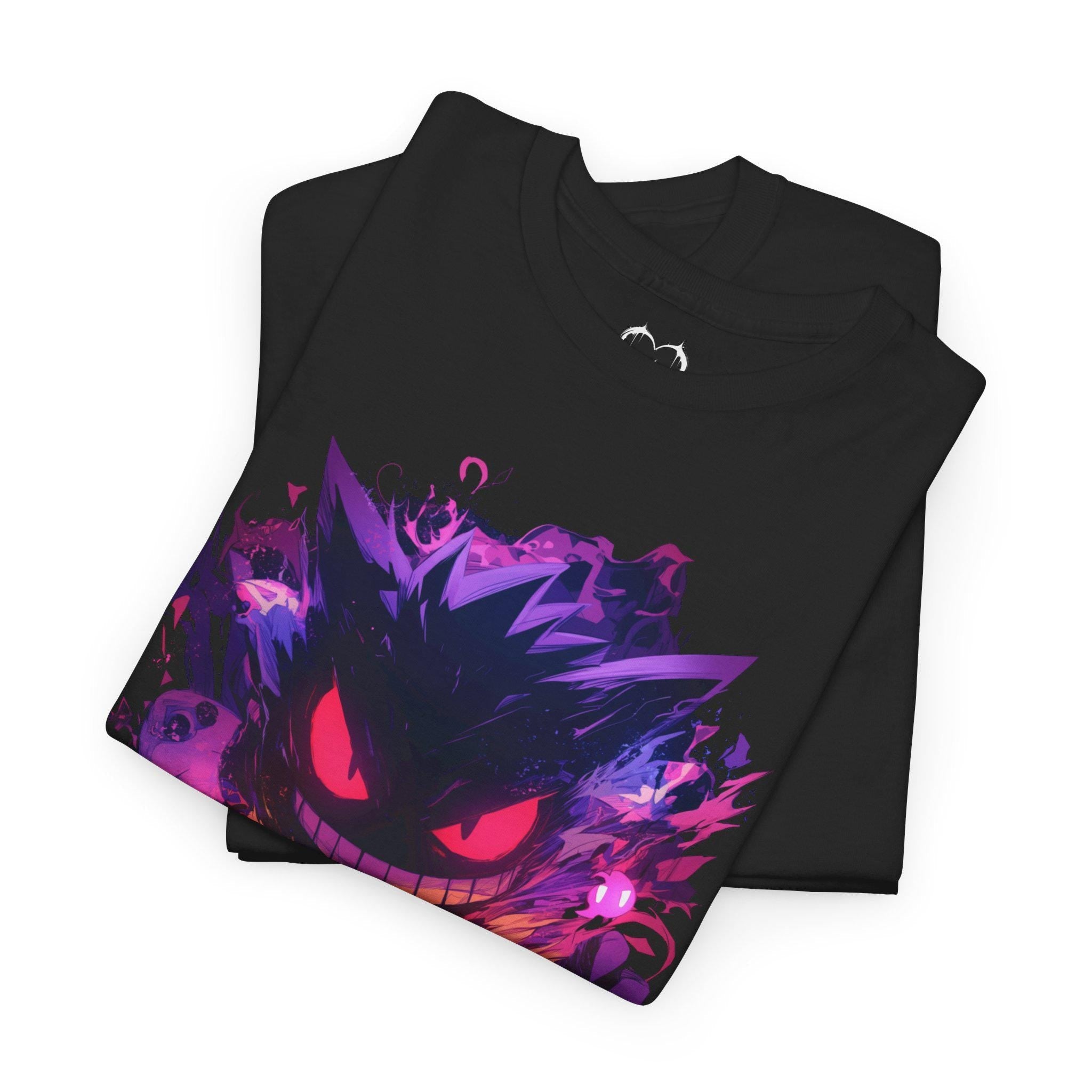 Spooky Gengar Shirt | Anime Graphic Tee | Unisex Tee | Streetwear Clothing | Japanese Art | Neon Graphic Art | Video Game Tees | Anime Shirt