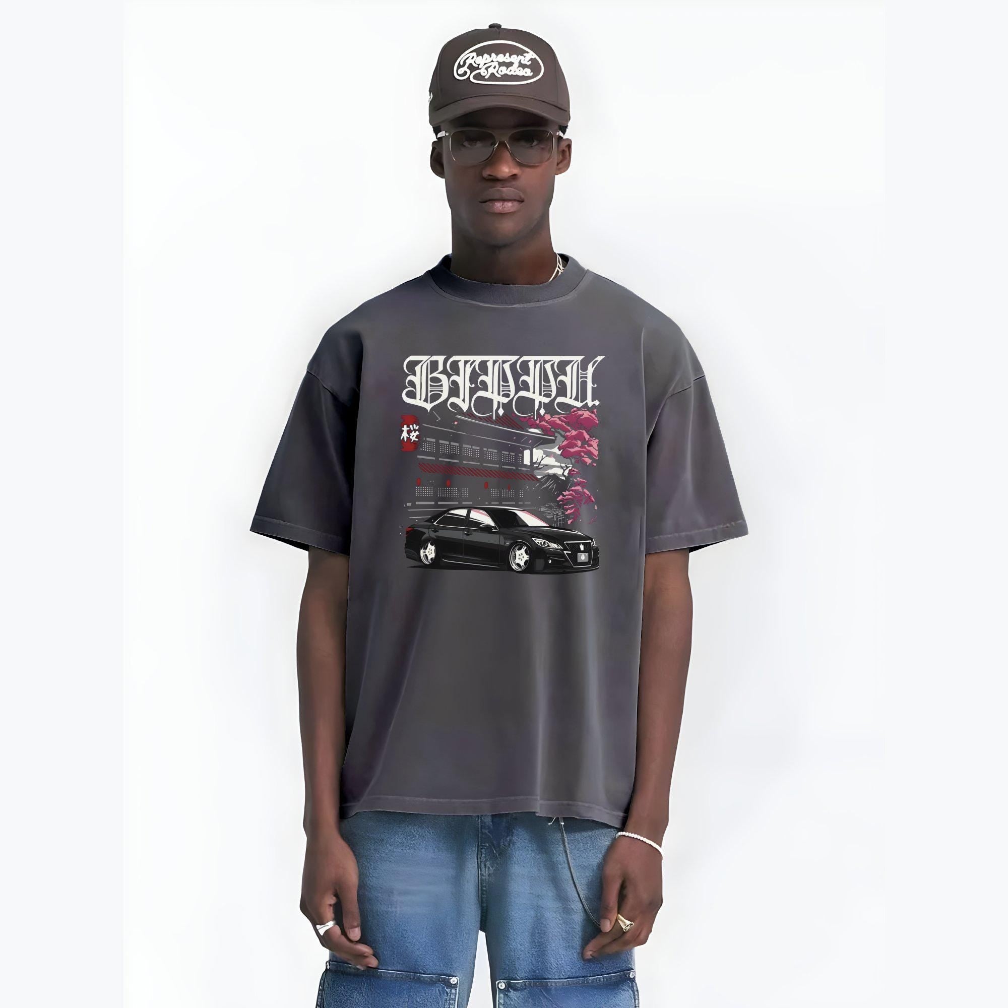 Japanese Car Art T-Shirt, Cool JDM Car Graphic Tee, Drift Car Shirt, Unique Streetwear Tee, Stylish Auto Enthusiast Gift, Comfort Color Tee