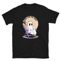 Here for the Boos Funny Soft Style T-Shirt, Halloween Shirt, Ghost Graphic Tee, Spooky Tee, Casual Halloween Tee, Boo Shirt, Halloween Gift