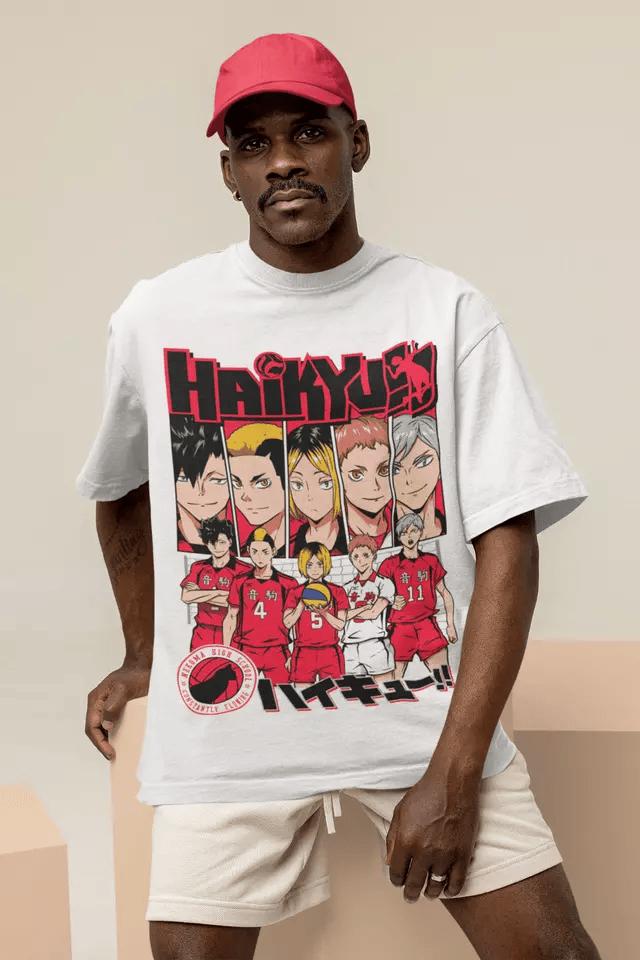 T-shirt, gift, gift her, gift men, gift boy gift, anime, anime shirts, anime gifts, , unisex, shoyo hinata, Haikyu!!, crow, tobio kageyama