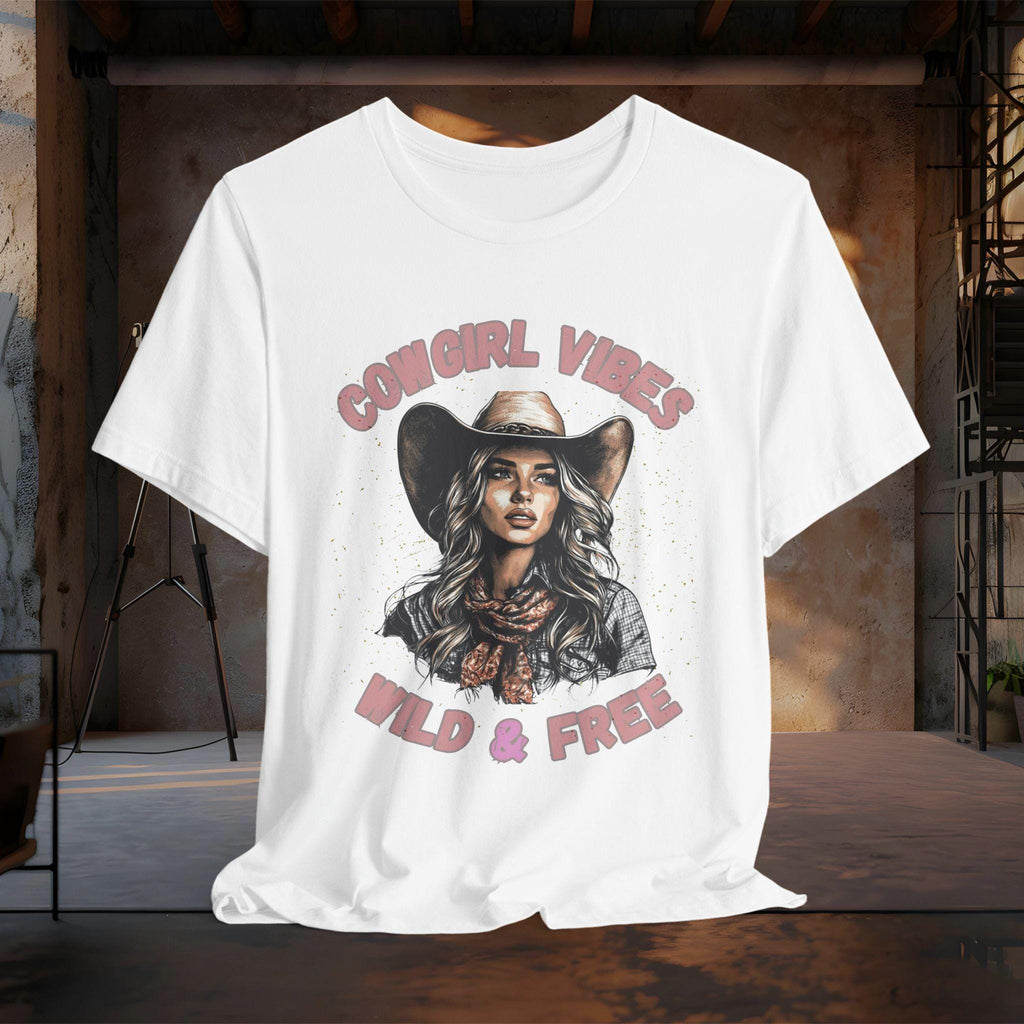 Cowgirl T-shirt|  Wild & Free Tee| Rodeo Vibes shirt, Western Style| Country Concert Tee, Western Apparel, Cowgirl gift, Comfort Colors