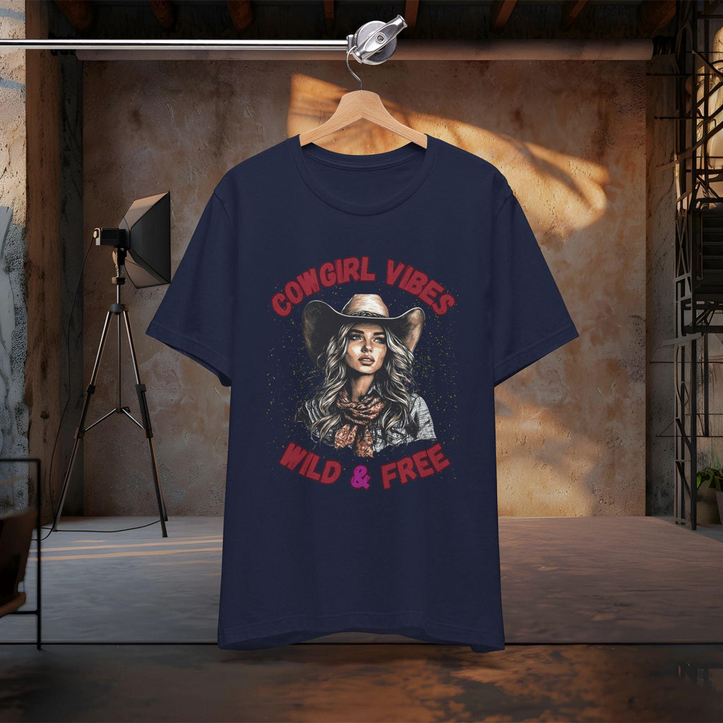 Cowgirl T-shirt|  Wild & Free Tee| Rodeo Vibes shirt, Western Style| Country Concert Tee, Western Apparel, Cowgirl gift, Comfort Colors