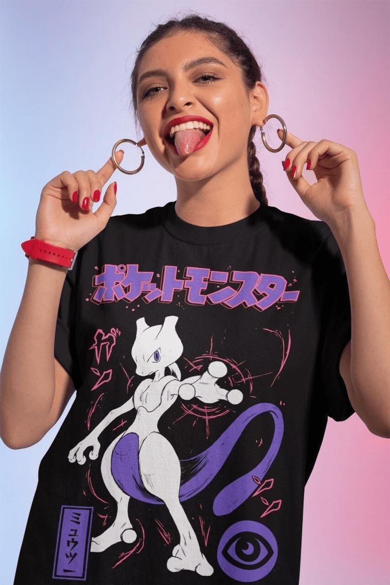 T-Shirt Graphic Shirt Video Games Shirt Anime Manga Otaku T-Shirt, Video Game T-Shirt, Japanese Anime