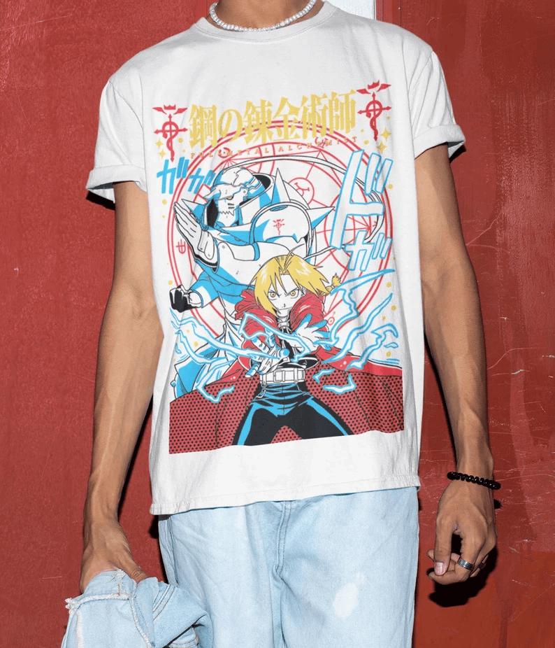 UNISEX Cute Anime Tshirt, Manga Lover Shirt, Graphic Tee, Otaku Ropa, Clothing Merch Gift,Japanese Art Style Fanart Shirt,Illustration shirt