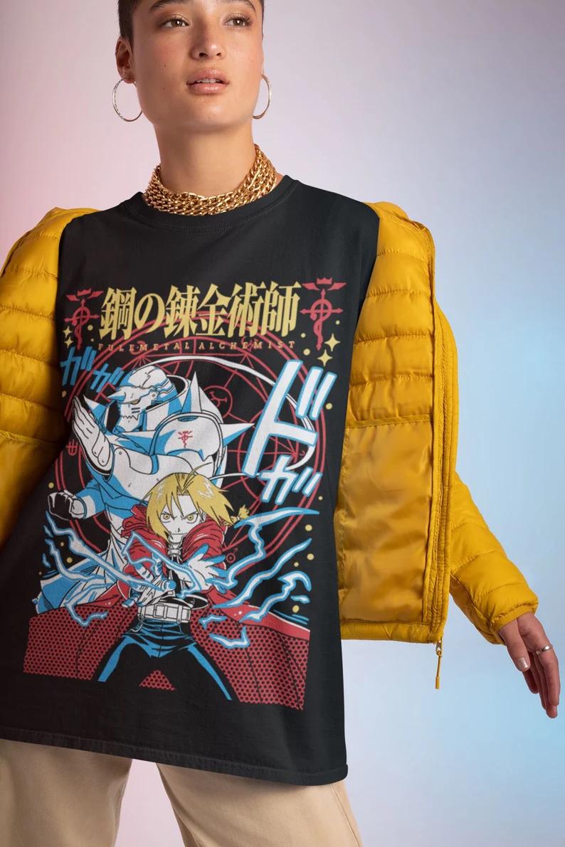 UNISEX Cute Anime Tshirt, Manga Lover Shirt, Graphic Tee, Otaku Ropa, Clothing Merch Gift,Japanese Art Style Fanart Shirt,Illustration shirt