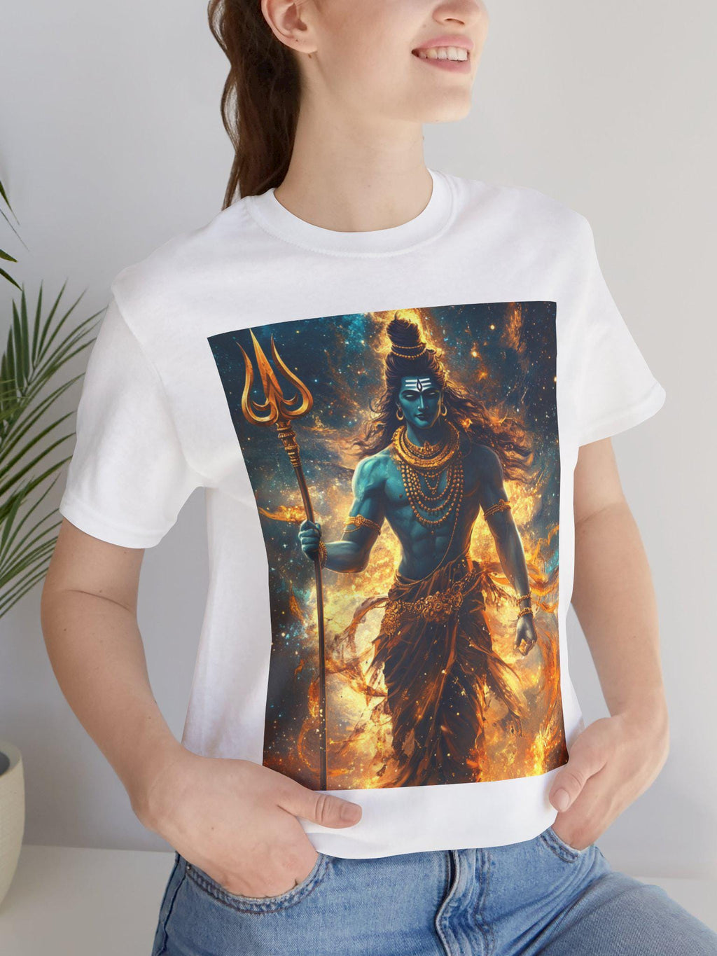 Lord Shiva Shirt| Shiva T-Shirt, Om Namah Shivaya Tee| Shivoham Apparel| Hindu God, Brahma & Vishnu| Cosmic, Indian God tshirt| Shiva shirt.