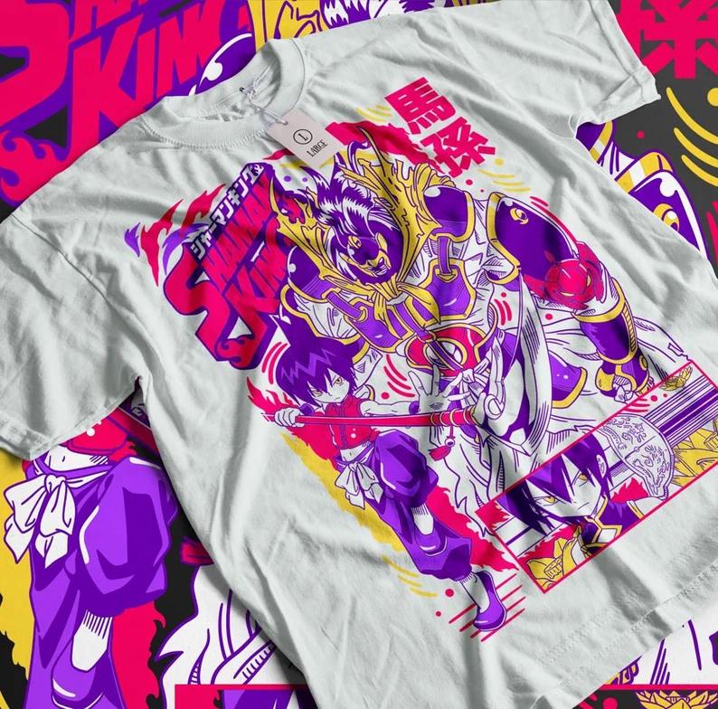 Shaman King Yoh Asakura T-Shirt, Len Tao Anime Shirt, Manga Shirt, Japanese Shirt Exclusive Anime shirt Anime lover shirt