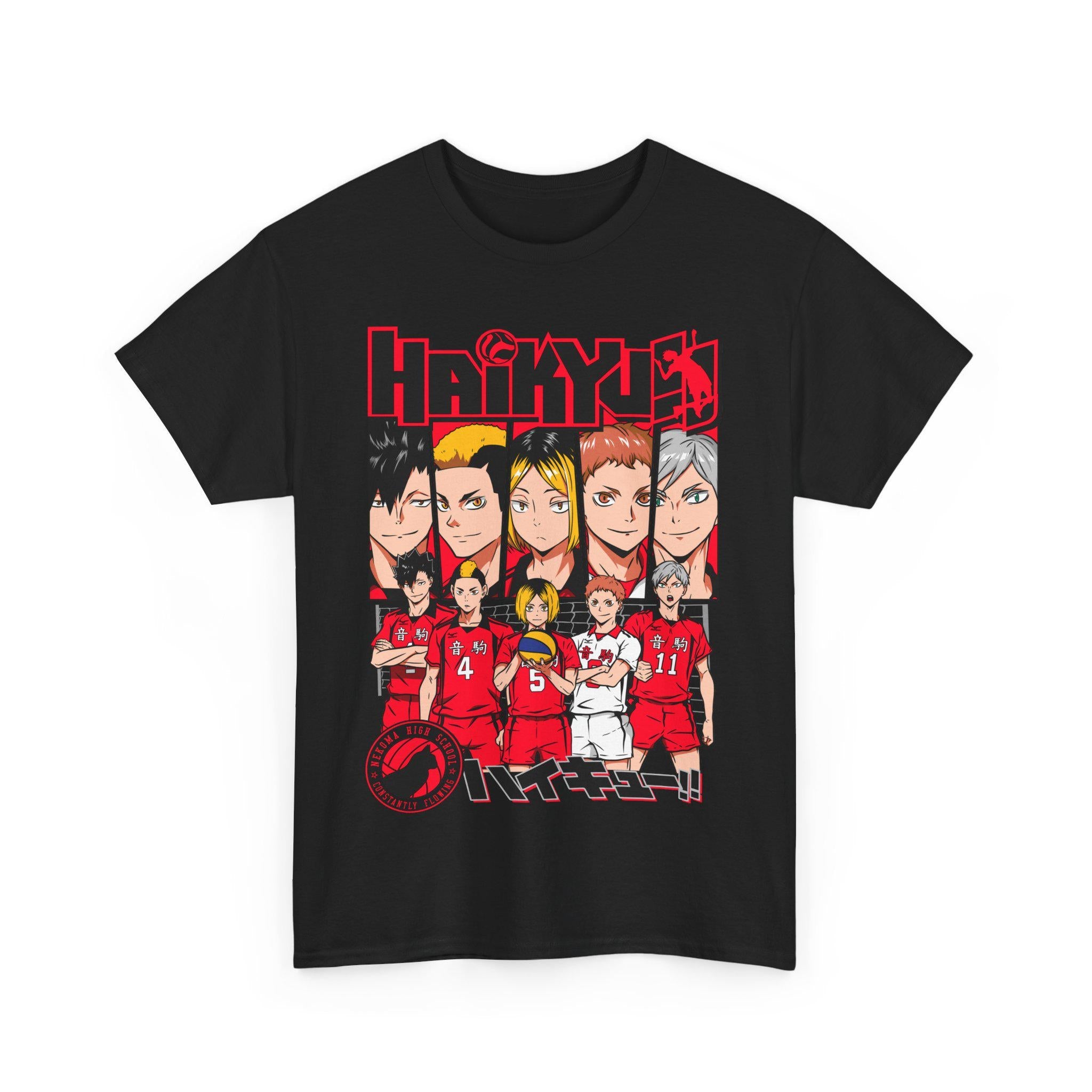T-shirt, gift, gift her, gift men, gift boy gift, anime, anime shirts, anime gifts, , unisex, shoyo hinata, Haikyu!!, crow, tobio kageyama