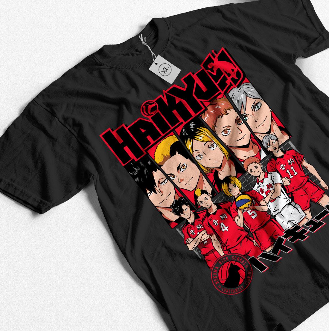 T-shirt, gift, gift her, gift men, gift boy gift, anime, anime shirts, anime gifts, , unisex, shoyo hinata, Haikyu!!, crow, tobio kageyama
