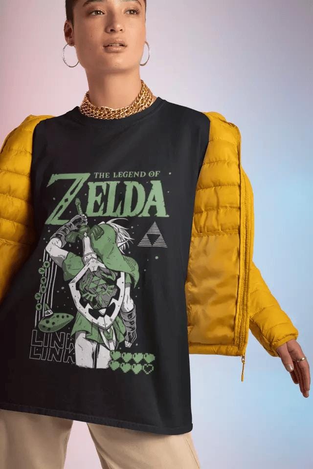 Unisex Graphic Tee - Video Games Shirt - Retro Gaming Tees for Gamers Vintage 90s black T-Shirt