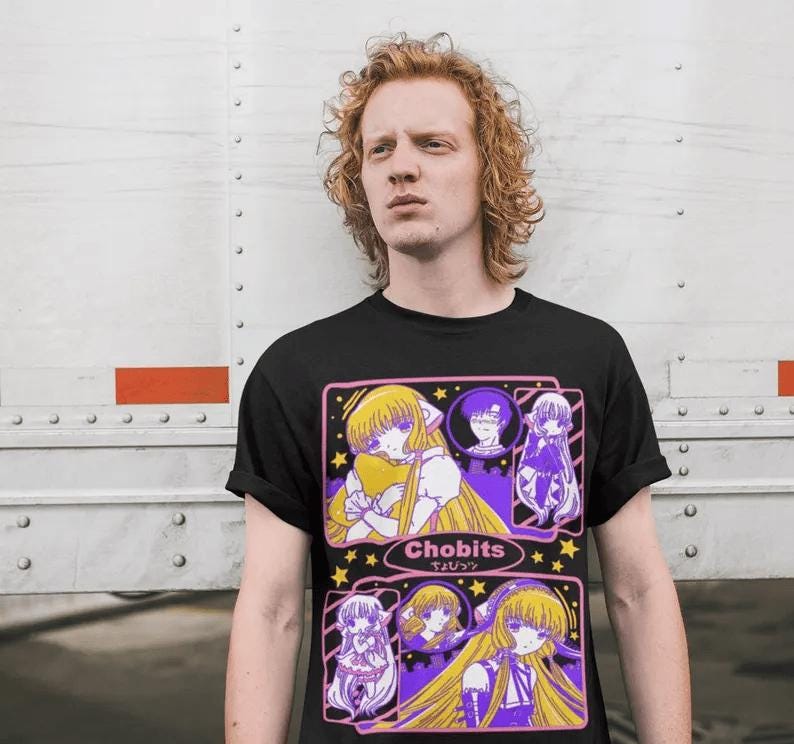 Chobits Chi T-Shirt UNISEX Waifu Material Anime T-Shirt, Anime Manga Shirt, Graphic Anime Tee, Manga Shirt, Japanese Anime