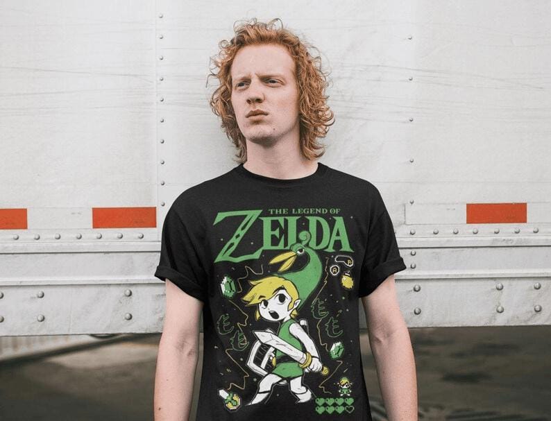 Unisex Graphic Tee - Video Games Shirt - Retro Gaming Tees for Gamers, anime sweatshirt