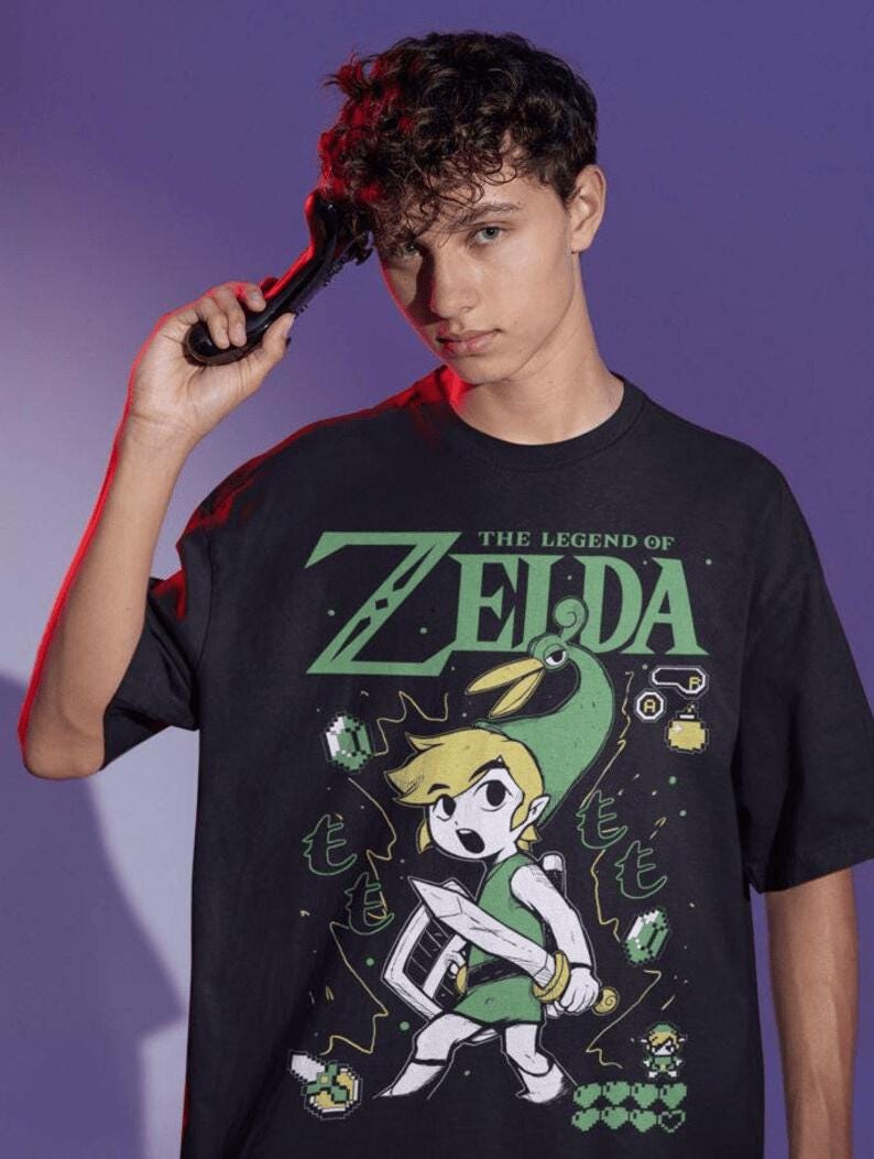 Unisex Graphic Tee - Video Games Shirt - Retro Gaming Tees for Gamers, anime sweatshirt