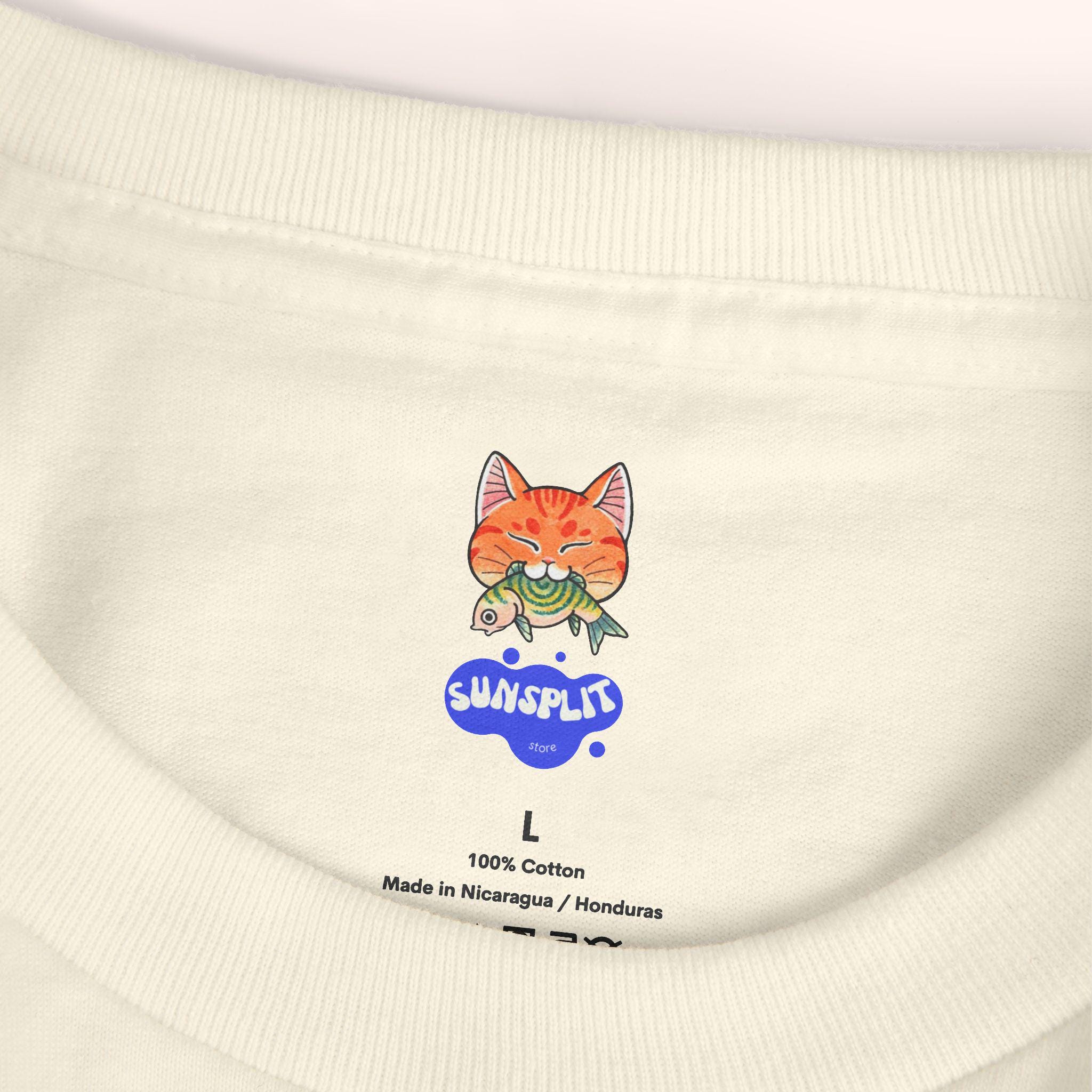 Cute Ramen Cat Tshirt, Japanese Kawaii Cat T-Shirt, Unisex Cotton Tshirt